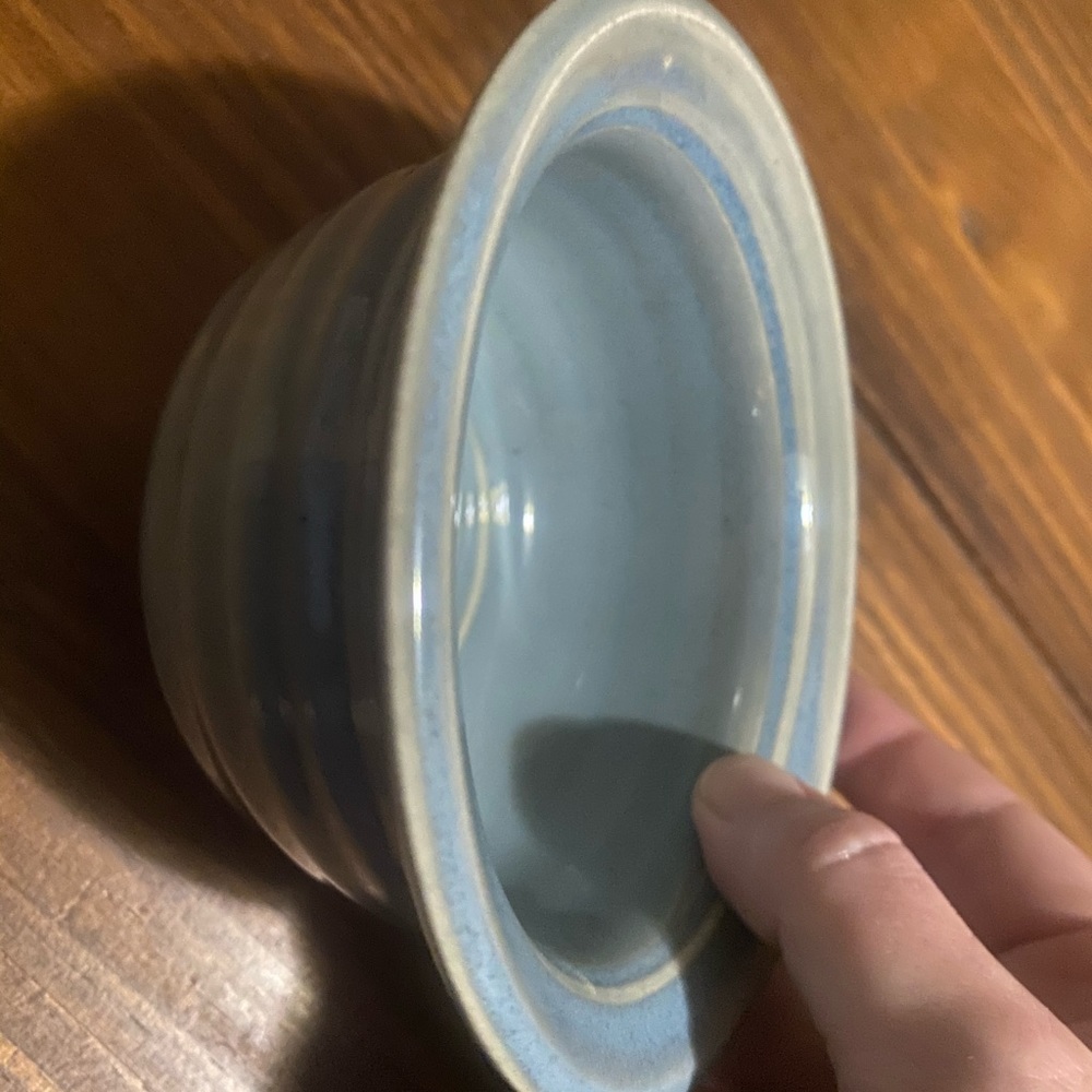 Glazed Sea Blue Bowl